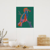 Yayoi Kusama kunstschilderij Poster (Keuken)