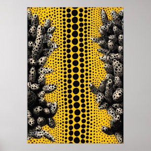 Yayoi Kusama kunstschilderij Poster