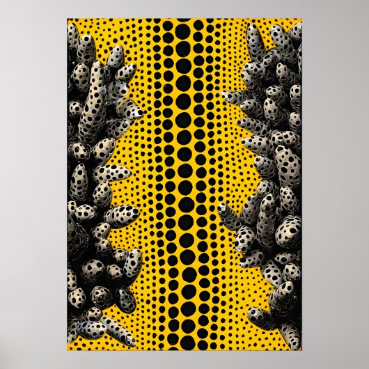 Yayoi Kusama kunstschilderij Poster (Voorkant)