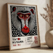Yayoi Kusama Mandrill Retro Expositie Poster