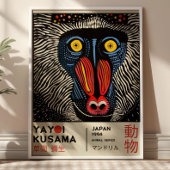 Yayoi Kusama Mandrill Retro Japanese Exhibiton Poster