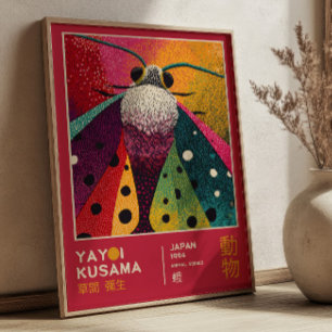 Yayoi Kusama Mot Insect Japanse Kunsttentoonstelli Poster