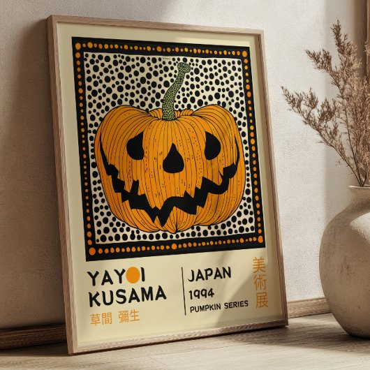 Yayoi Kusama Pop Art Pompoen Expositie Poster