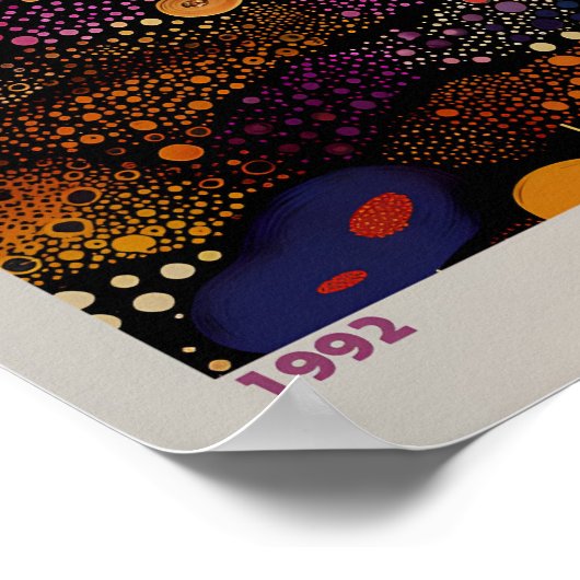 Yayoi Kusama Poster - Abstracte Yayoi Kusama Print (Hoek)