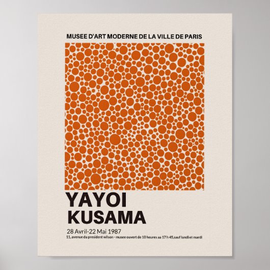 Yayoi Kusama Poster, Yayoi Kusama Print, Yayoi Poster (Voorkant)