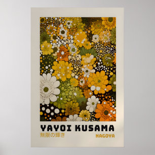 Yayoi Kusama Print - Japanse Wand Kunst - Huis Muu