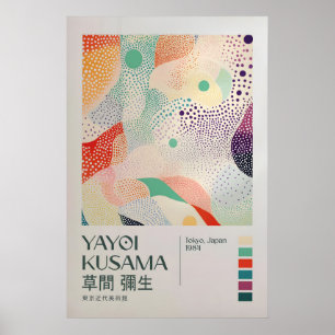 Yayoi Kusama Print, Moderne Kunst Print, Woonkamer Poster