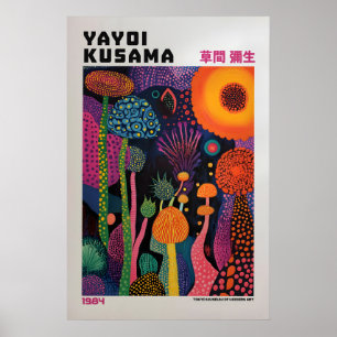 Yayoi Kusama Print, Moderne Kunst Print, Woonkamer Poster
