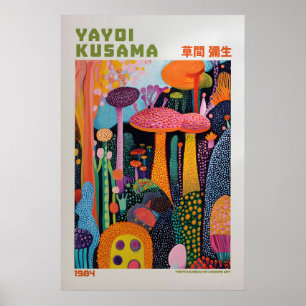 Yayoi Kusama Print, Moderne Kunst Print, Woonkamer Poster