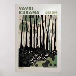 Yayoi Kusama Print, Moderne Kunstprint, Maximalist Poster