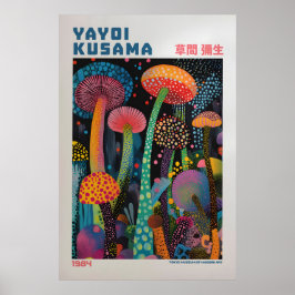 Yayoi Kusama Print, Moderne Kunstprint, Maximalist Poster