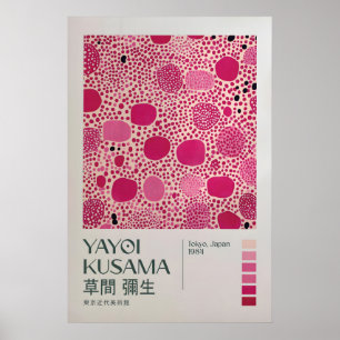 Yayoi Kusama Print, Moderne Kunstprint, Maximalist Poster
