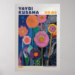 Yayoi Kusama Print, Moderne Kunstprint, Maximalist Poster