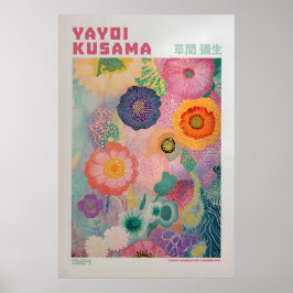 Yayoi Kusama Print, Moderne Kunstprint, Maximalist Poster
