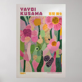 Yayoi Kusama Print, Moderne Kunstprint, Maximalist Poster