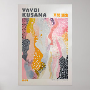Yayoi Kusama Print, Moderne Kunstprint, Maximalist Poster