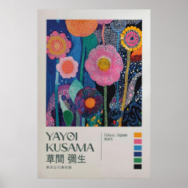 Yayoi Kusama Print, Moderne Kunstprint, Maximalist Poster
