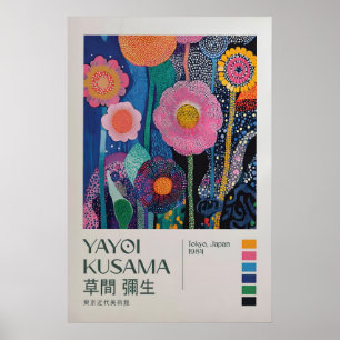 Yayoi Kusama Print, Moderne Kunstprint, Maximalist Poster