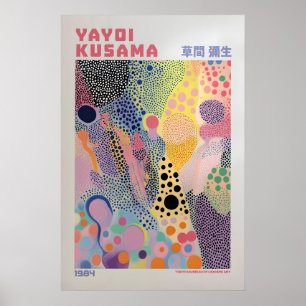 Yayoi Kusama Print, Moderne Kunstprint, Woonkamer Poster