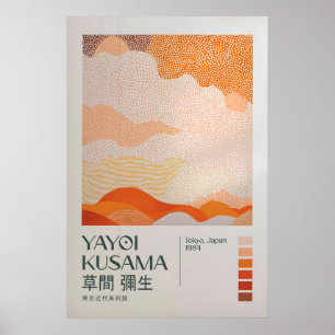 Yayoi Kusama Print, Moderne Kunstprint, Woonkamer Poster