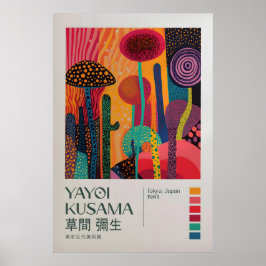 Yayoi Kusama Print, Moderne Kunstprint, Yayoi Kusa Poster