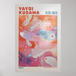 Yayoi Kusama Print, Moderne Kunstprint, Yayoi Kusa Poster