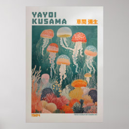 Yayoi Kusama Print, Moderne Kunstprint, Yayoi Kusa Poster