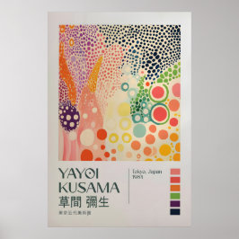 Yayoi Kusama Print, Moderne Kunstprint, Yayoi Kusa Poster