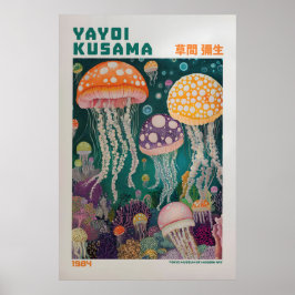 Yayoi Kusama Print, Moderne Kunstprint, Yayoi Kusa Poster