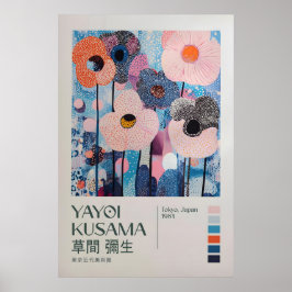 Yayoi Kusama Print, Yayoi Kusama Tentoonstelling Poster