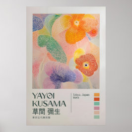Yayoi Kusama Print, Yayoi Kusama Tentoonstelling Poster