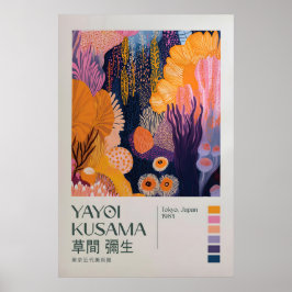 Yayoi Kusama Print, Yayoi Kusama Tentoonstelling Poster