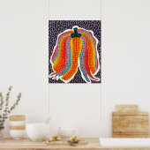 Yayoi Kusama schilderij Poster (Keuken)