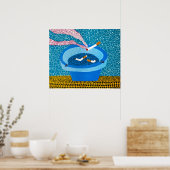 Yayoi Kusama schilderij Poster (Keuken)