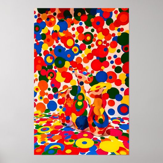 Yayoi Kusama schilderij Poster (Voorkant)