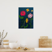 Yayoi Kusama schilderij Poster (Keuken)