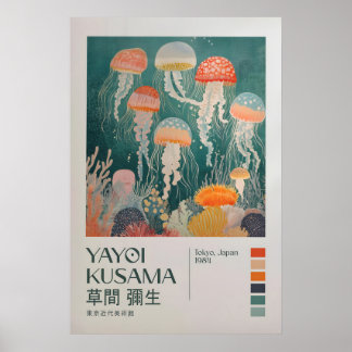 Yayoi Kusama Tentoonstellingsposter, Yayoi Kusama Poster