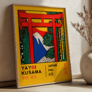 Yayoi Kusama Torii Gate Japanse Tentoonstelling Poster