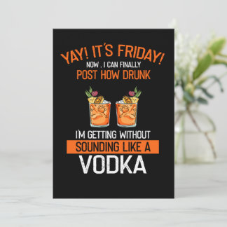 Yay's vrienday kan ik nu plaatsen hoe Drink wodka Kaart