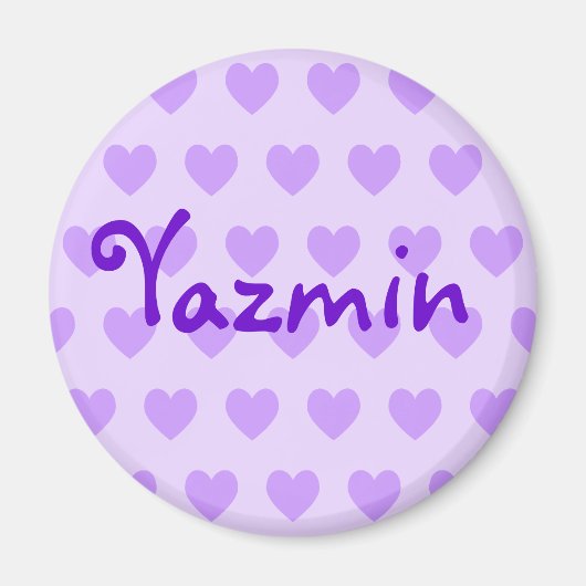 Yazmin in Paars Magneet (Voorkant)