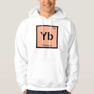 Yb - Ytterbium Chemie Periodiek Systeem Symbool Hoodie