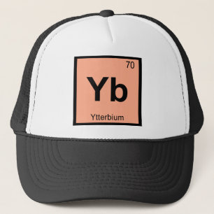 Yb - Ytterbium Chemistry Periodic Table Symbool Trucker Pet