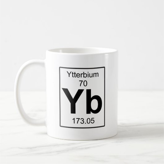 Yb - Ytterbium Koffiemok (Links)