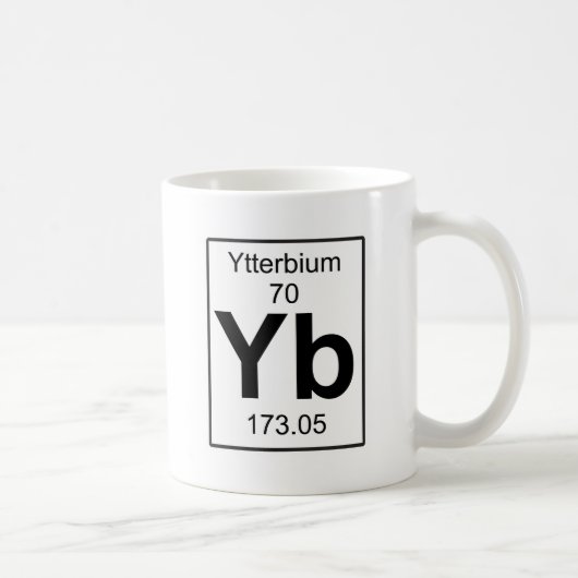Yb - Ytterbium Koffiemok (Rechts)