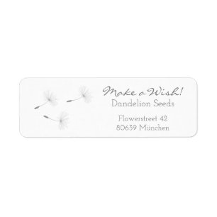 yBee *Make a Wish* Blowball Seeds . floral Etiket