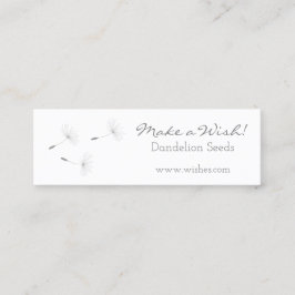 yBee *Make a Wish* Blowball Seeds . floral Mini Visitekaartje