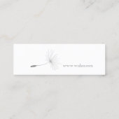 yBee *Make a Wish* Blowball Seeds . floral Mini Visitekaartje (Achterkant)