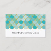 yBee *MERMAID-zwemcursus* Visschalen. Visitekaartje (Achterkant)