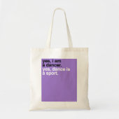 YBN: Ja, ik ben danser Tote Bag (Voorkant)