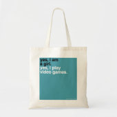 YBN: Ja, ik ben een meisje Tote Bag (Voorkant)
